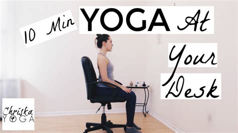 Yoga At Your Desk - 10 Min Office Yoga Stretches - Chair Yoga for Everyone - Yoga At Work - YouTube