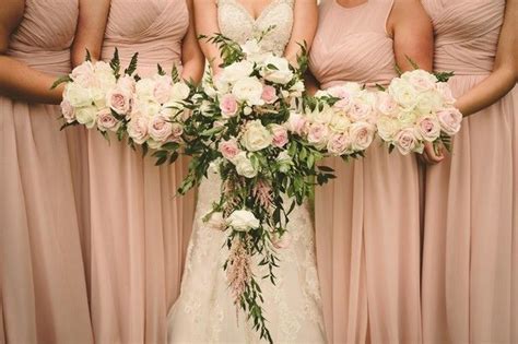 Pink & White Rose Bouquets (3rd Nov 2015) | Flower bouquet wedding, White bridal bouquet, Bridal ...