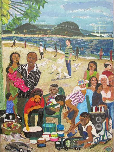 A Heavenly Day - Lumley Beach - Sierra Leone Painting by Mudiama Kammoh - Fine Art America