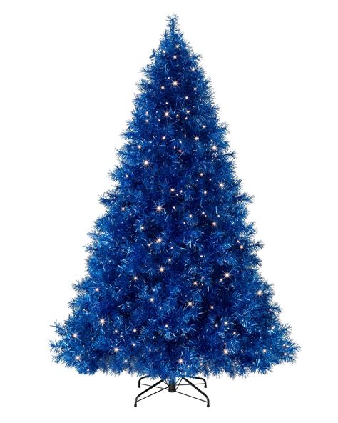 Sassy Sapphire Blue Tinsel Christmas Tree | Treetopia $200 | Blue ...