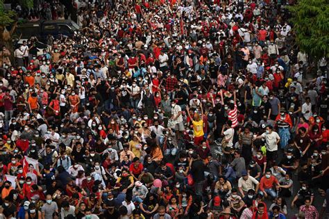 Bangkok Post - Protest crowds swell in Myanmar