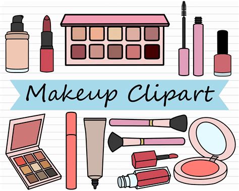 Makeup Clipart Bundle Makeup Clip Art Cosmetics PNG Make - Etsy UK
