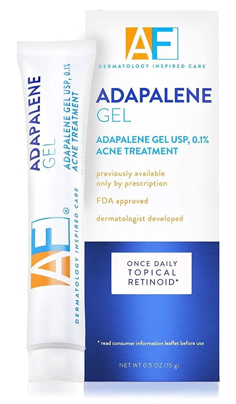 Adapalene Gel 0.1% Once-Daily Topical Retinoid Acne Treatment, 0.5 oz - Walmart.com