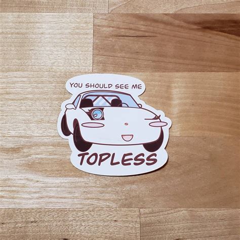 I got this cute sticker from someone on Etsy and wanted to share it with you guys. : Miata