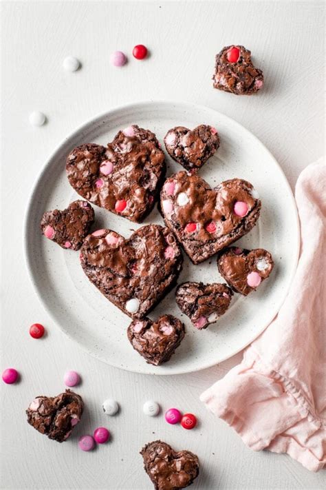 Heart Shaped Brownies - Nourish and Fete