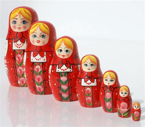 Red Matryoshka Doll on Matryoshka.biz