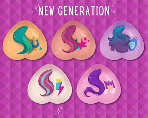 New Generation Cutie Mark Buttons MLP Friendship is Magic - Etsy Australia