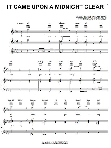 It Came Upon The Midnight Clear | Sheet Music Direct