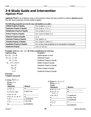 Chapter 2.6 Algebraic Proof. - ppt download - Worksheets Library