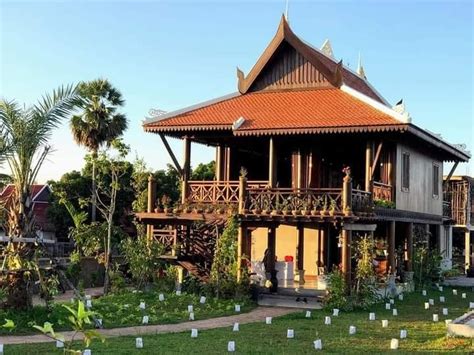 Traditional ancient khmer house 🇰🇭 ផ្ទះខ្មែរបូរាណ #Khmers' House #khmer ...