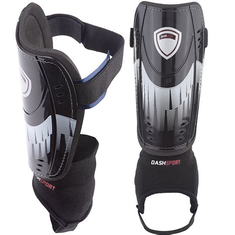 Soccer Shin Guards -Youth Sizes - by DashSport - Best Kids Soccer Equipment with Ankle Sleeves ...