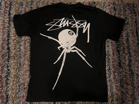 Streetwear × Stussy Stussy 8ball spider logo tee | Grailed