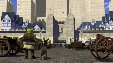 "That must be Lord Farquaad's castle... Do you think he's maybe compensating for something ...