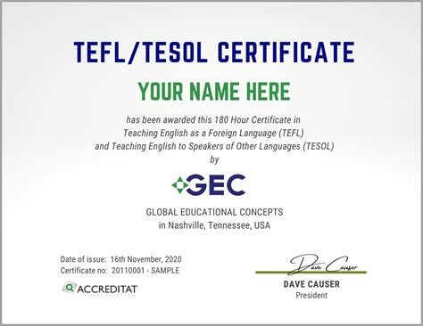 Online TEFL Certification - Online TEFL Courses - GEC TEFL