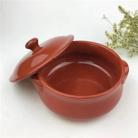 Red Glazed Terracotta Cooking Pot Ceramic Cooking Pot For Kitchen - Buy Cooking Pot,Terracotta ...