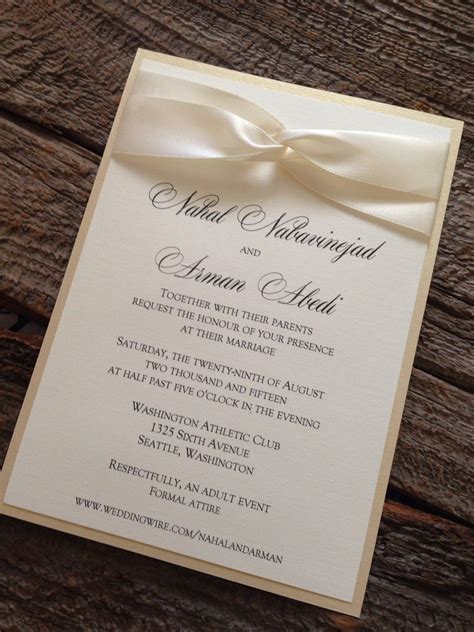 Formal Wedding Invitation Templates