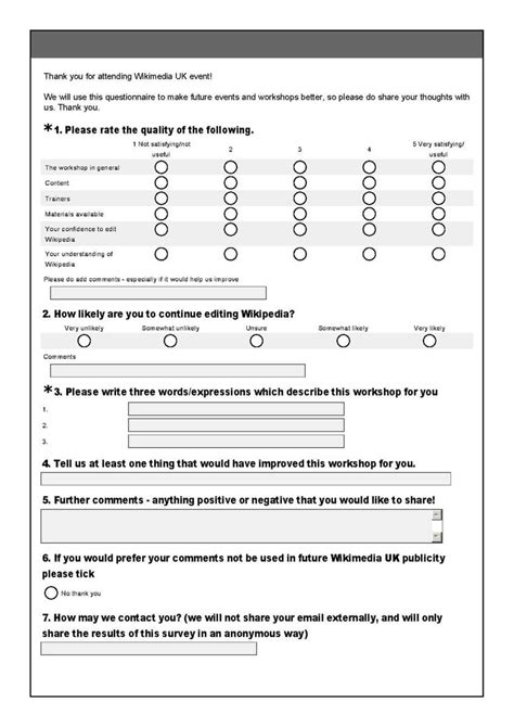 Event Satisfaction Survey Template