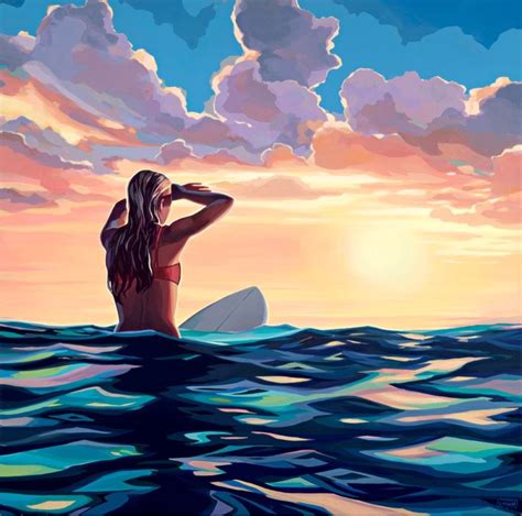 Last Wave | Surfer art, Surf painting, Surfer painting