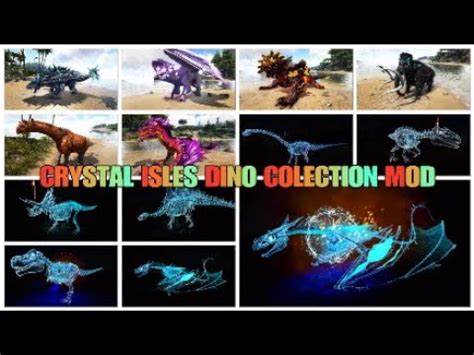 CRYSTAL ISLES DINO COLECTION MOD - YouTube