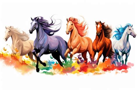 Premium Photo | Majestic Horse Border Clipart Adding Elegance to Your Designs