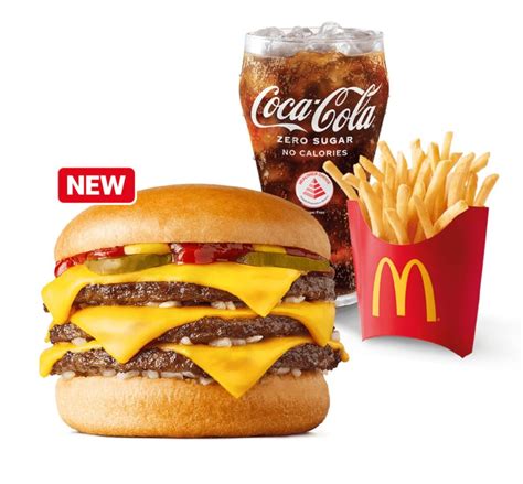 McDonald's Has New Triple Cheeseburger And Apple Custard Pie | Eatbook.sg