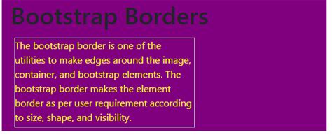 Bootstrap Border | How Does Border Work in Bootstrap with examples?