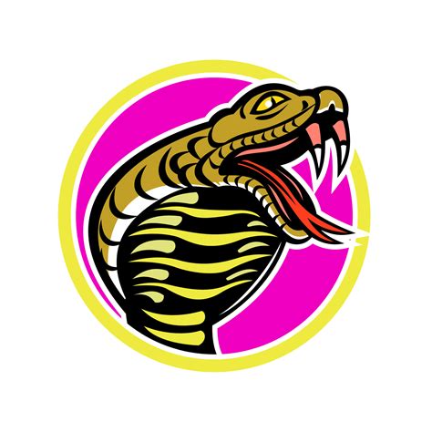 cobra snake head mascot retro 4690084 Vector Art at Vecteezy