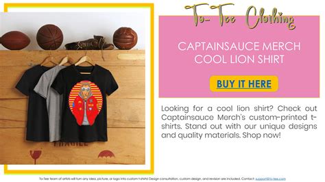 Captainsauce Merch Cool Lion Shirt by amauridacianshirts - Issuu