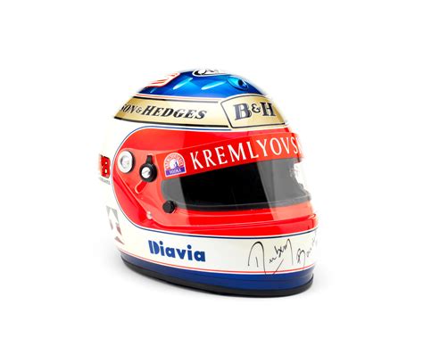 Bonhams Cars : A signed Rubens Barrichello 1996 Arai helmet,