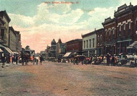 Old Post Card of Shelbyville, IL | Shelbyville, History, Street view