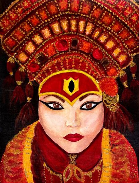 Kumari Painting - Shifa Adhikari - Paintings & Prints, Ethnic, Cultural ...