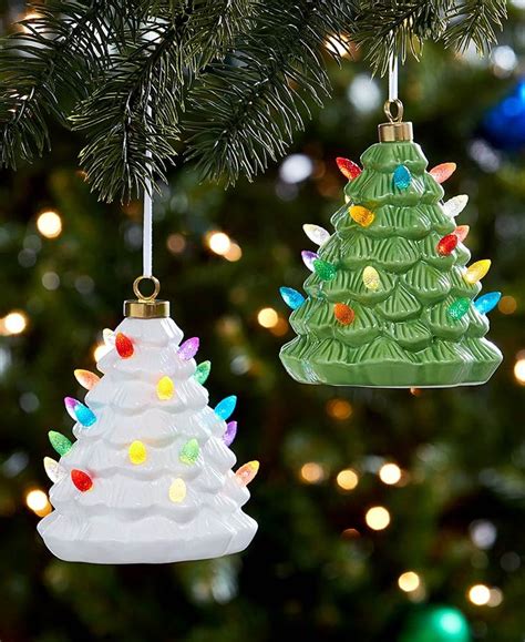 Lighted Retro Tree Ornaments