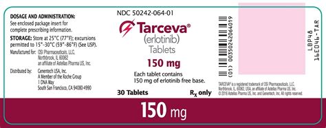 Tarceva - FDA prescribing information, side effects and uses