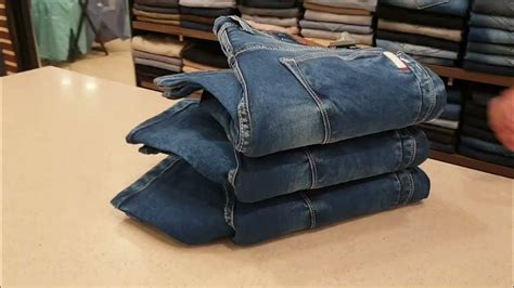 Jeans display folding | How to fold jeans for showroom | jeans folding tricks | jeans folding ...