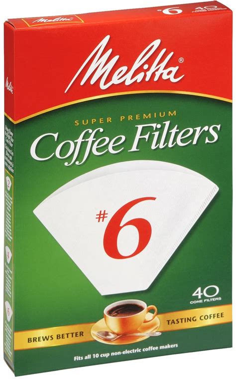 Melitta Super Premium Coffee Filters # 6 40 count | Silver Rod Pharmacy