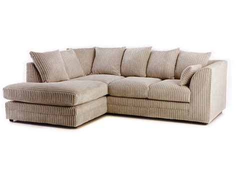 Michigan Left Hand Facing Corner sofa (Jumbo Cord) – Sofa Scene