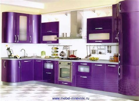 Elegant Purple Kitchen Design