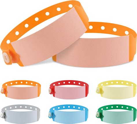 Amazon.com : 100pcs Vinyl Wristbands Hospital Identification Bands,Waterproof Adjustable Medical ...