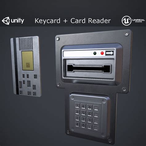 3D model Keycard and Card Reader VR / AR / low-poly | CGTrader