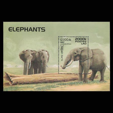 1997 Laos 1329-1335 Elephants Stamp Set | Worldwide Stamp Collecting