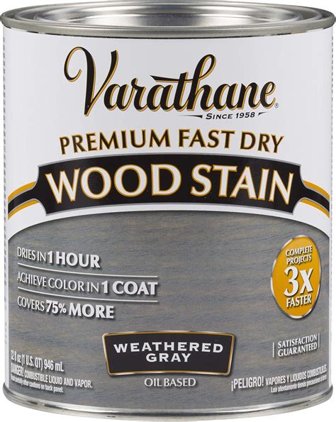 Rust-Oleum 269394 Varathane Premium Fast Dry Wood Stain, 32-Ounce ...