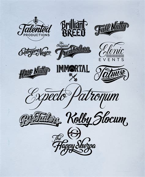 Lettering & LOGO Collection on Behance