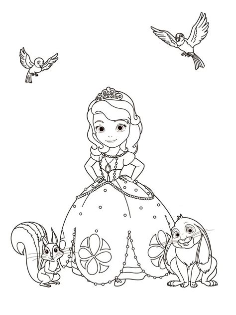 Free printable Sofia the First coloring pages for Kids | Princess ...