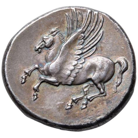 Ancient Greek Silver Pegasus Stater Coin from Syracuse, 304 BC | Ancient coins, Ancient roman ...