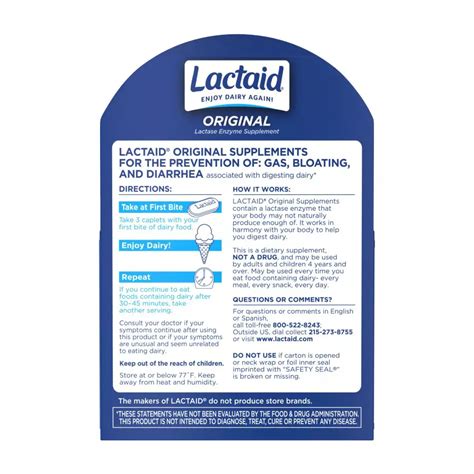 Lactaid Original Strength Caplets - Shop Digestion & nausea at H-E-B