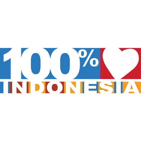 100% Indonesia logo, Vector Logo of 100% Indonesia brand free download ...