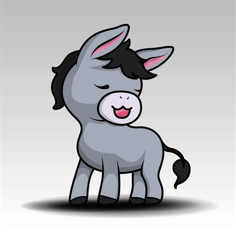 illustration of Cartoon happy donkey - Download Free Vectors, Clipart Graphics & Vector Art