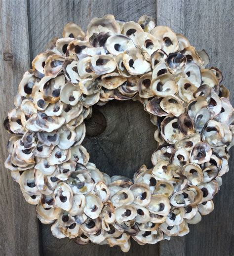 Oyster shell wreath | Oyster shell crafts, Oyster shells decor, Oyster ...