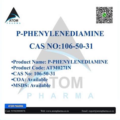 P- PHENYLENEDIAMINE INTERMEDIATE at Rs 300/kg | Paraphenylenediamine in Surat | ID: 2851261161073