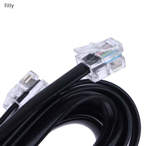 filly RJ12 6P6C 1/2/3/5m Data Cable, Male To Male Modular Data Cord ...